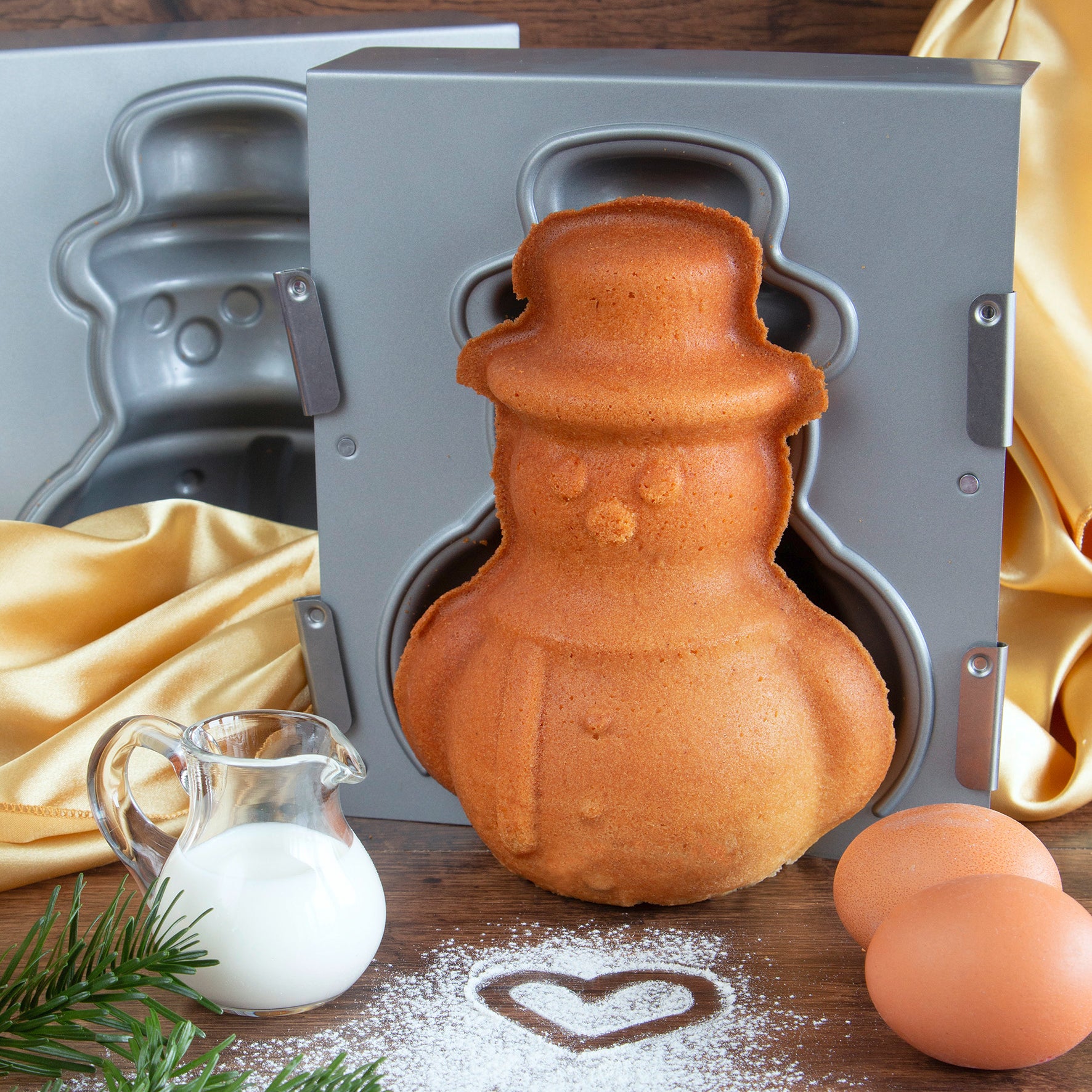 STÄDTER We love baking Snowman – 3D Cake pan – Alko Kitchenware